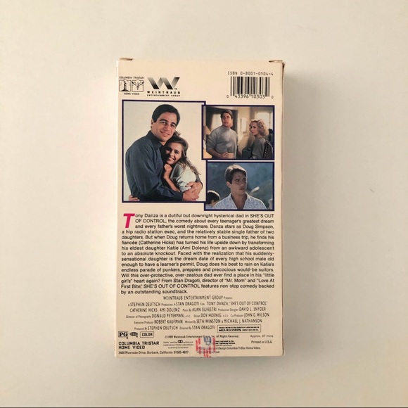 She’s Out Of Control Vhs Tape - Picture 2 of 3